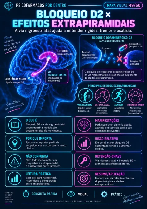 Exemplo de mapa visual de psicofarmacologia