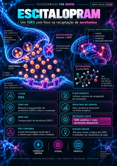 Exemplo de mapa visual de psicofarmacologia
