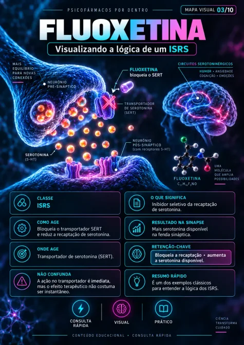 Exemplo de mapa visual de psicofarmacologia
